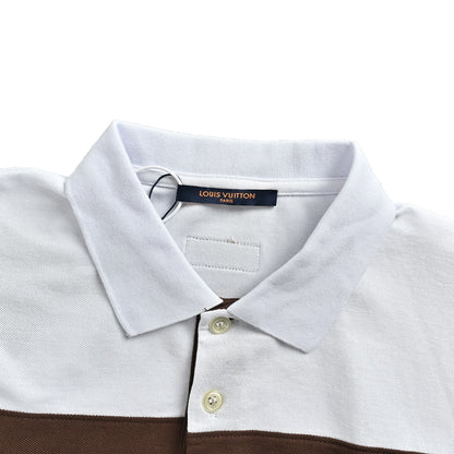 Louis Vuitton 26ss contrast striped Polo short sleeves