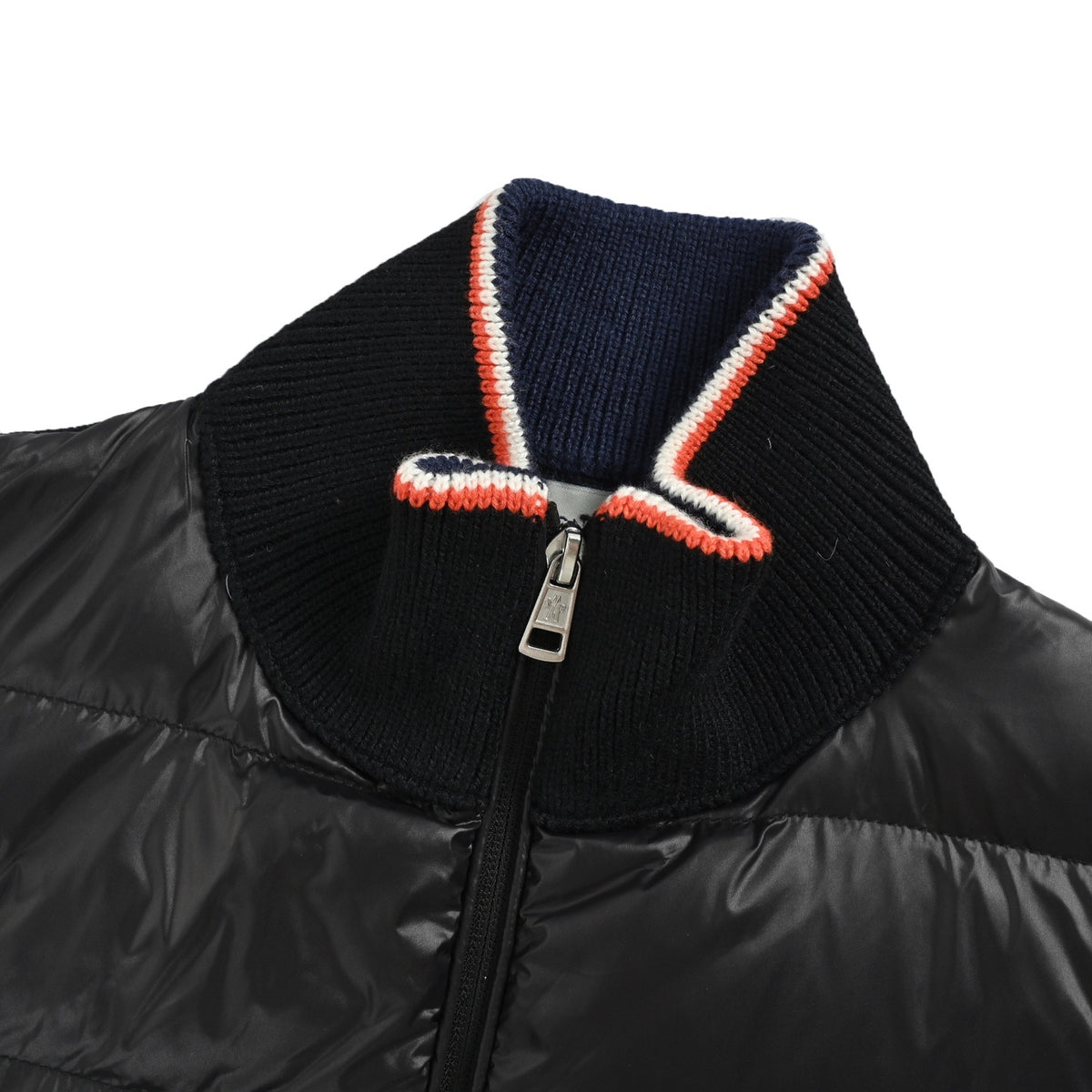 Moncler/Meng Mouth Quilted Wool Splicing Stand Collar Down Jacket
