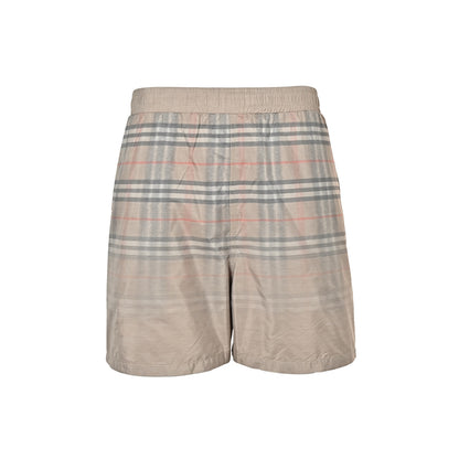 Burberry 26ss gradient plaid beach shorts