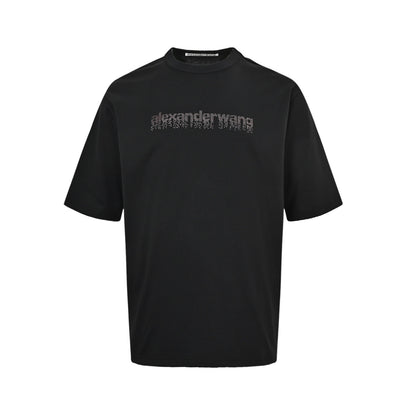 Alexander Wang Alexander Wang 26ss hot diamond letter short sleeves