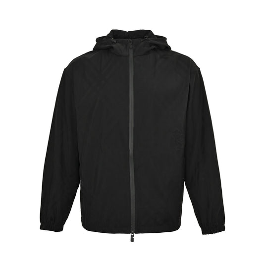 Burberry 25Fw hem war horse jacquard twill hooded jacket