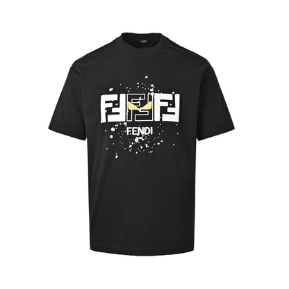 Fendi splash-ink monster FF printed short sleeves