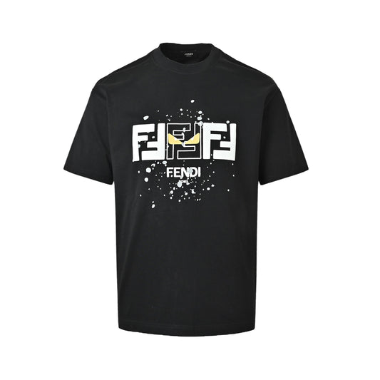 Fendi splash-ink monster FF printed short sleeves