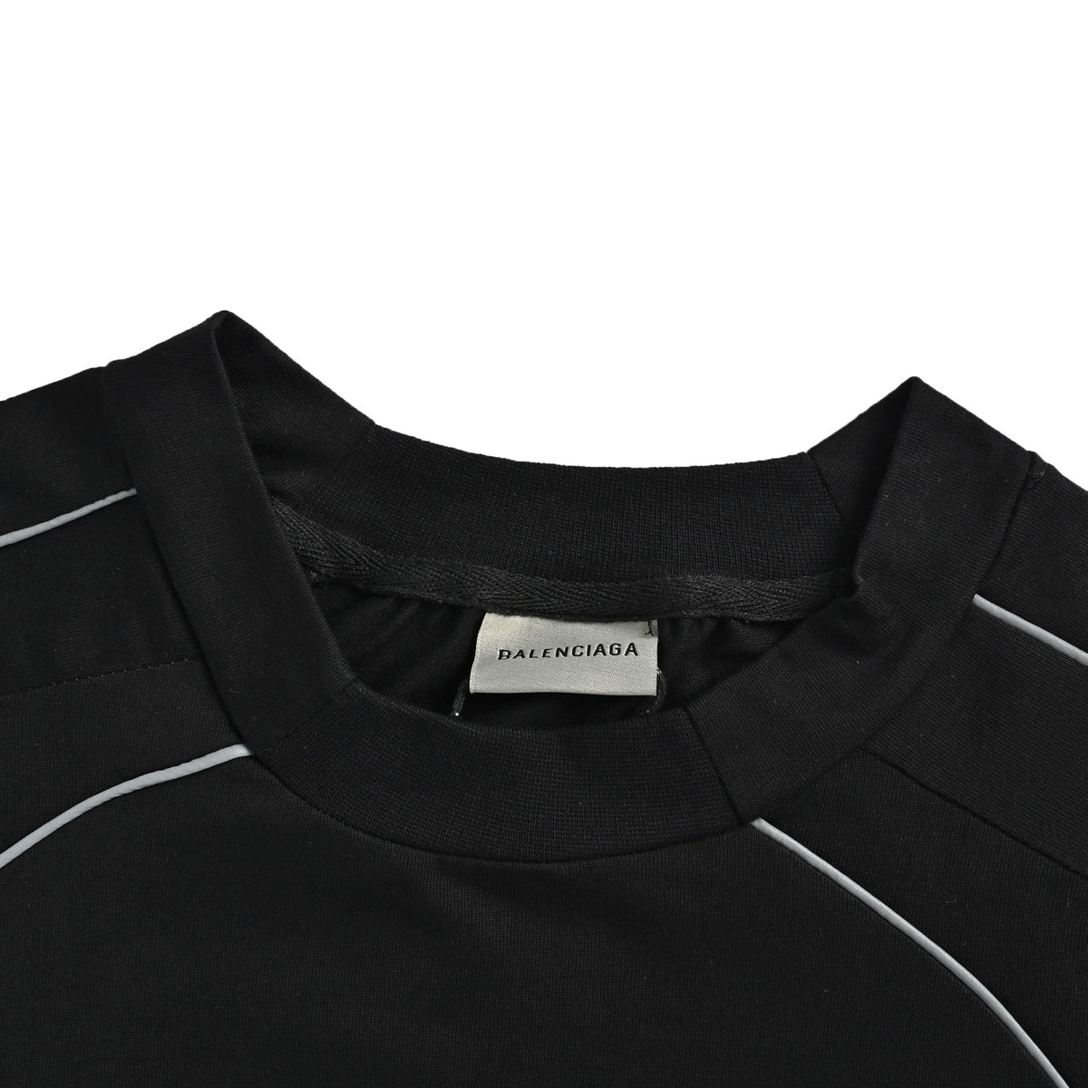 Balenciaga reflective letter logo embroidered short sleeves