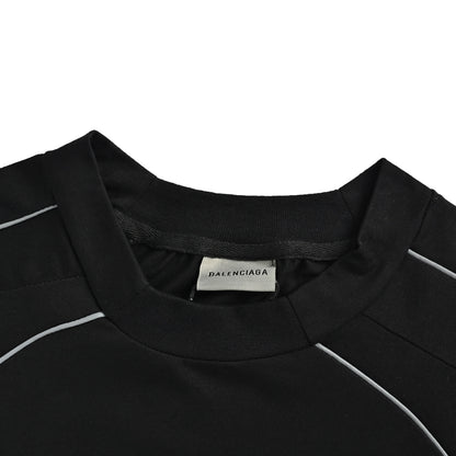 Balenciaga reflective letter logo embroidered short sleeves