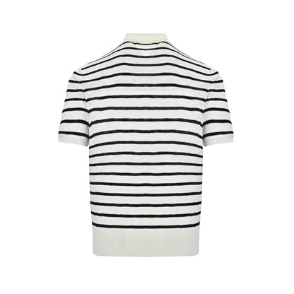 Ralph Lauren pony logo striped knitted Polo short sleeves