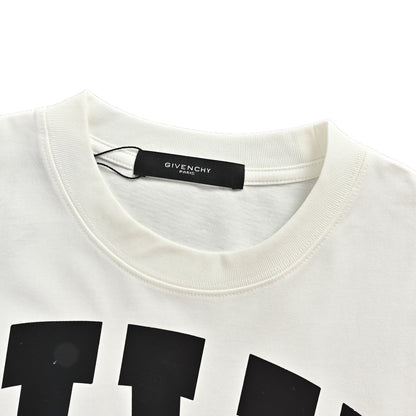 GIVENCHY front and back logo letter printed short sleeves