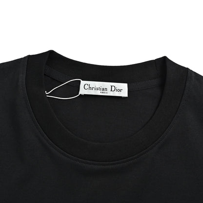 Dior 26ss striped jacquard fake pocket short sleeves