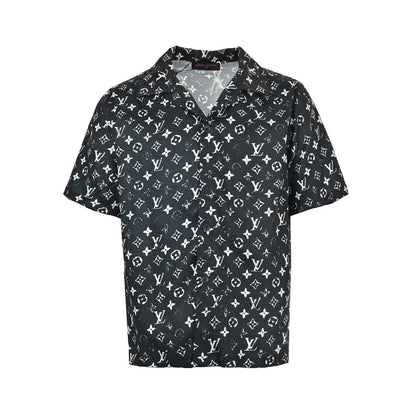Louis Vuitton 24ss all-over printed old flower silk suit short-sleeved shirt