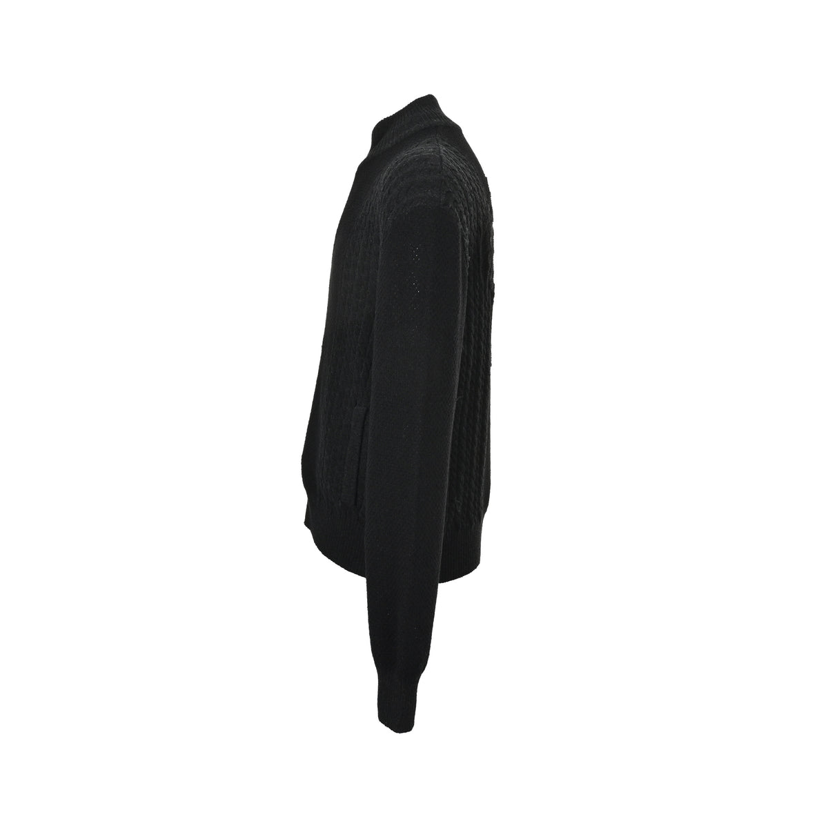 VERSACE back portrait jacquard zipper stand collar knitted jacket