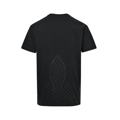 Chrome Hearts/Chrome Heart half-full cross print short-sleeved black