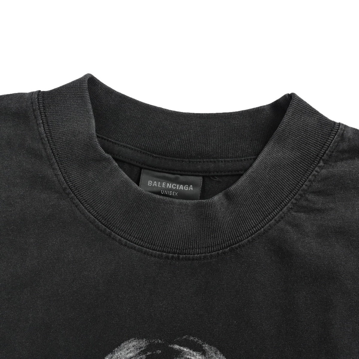 Balenciaga Britney joint printed washed short-sleeves