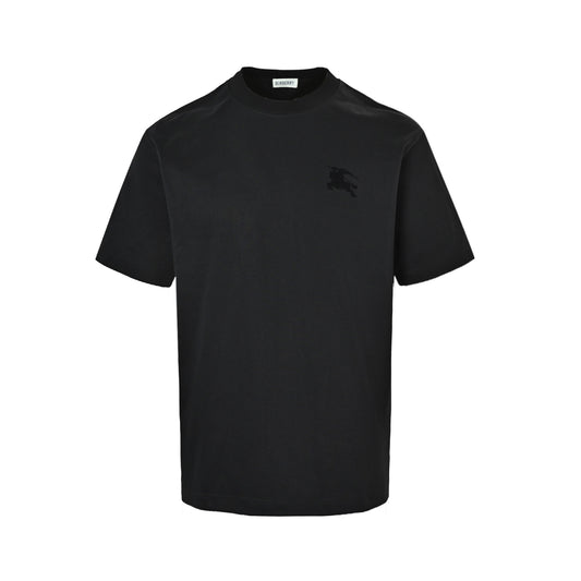 Burberry 26ss flocked war horse logo short sleeves on the back