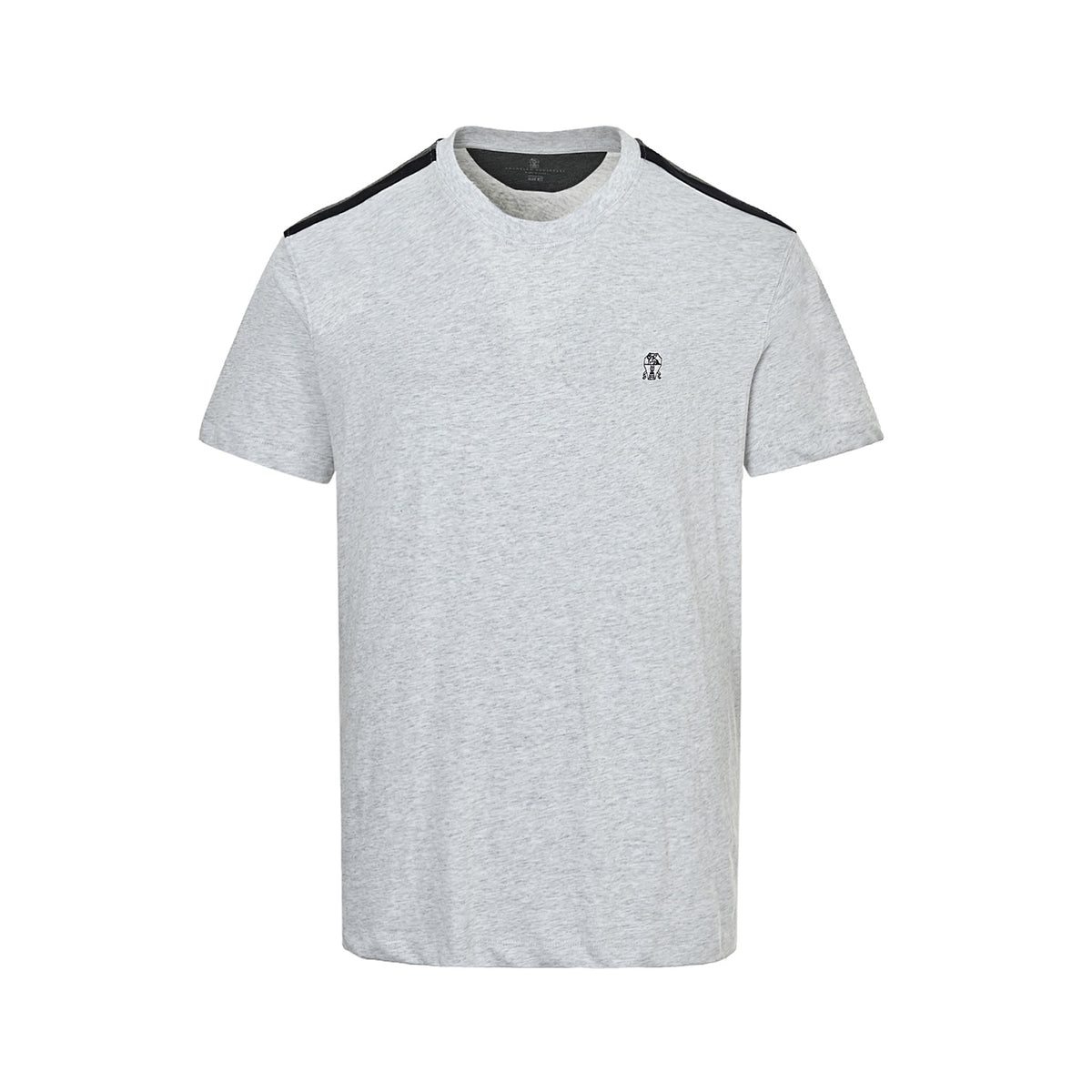 BRUNELLO CUCINELLI BC Contrast color shoulder short sleeves