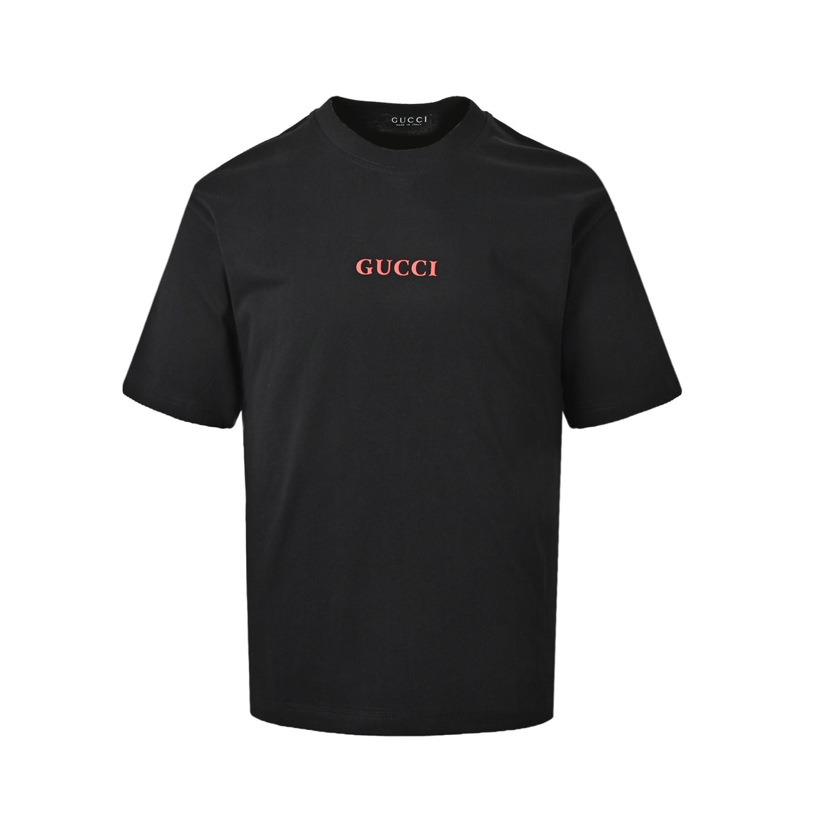 Gucci red lettering printed short sleeves
