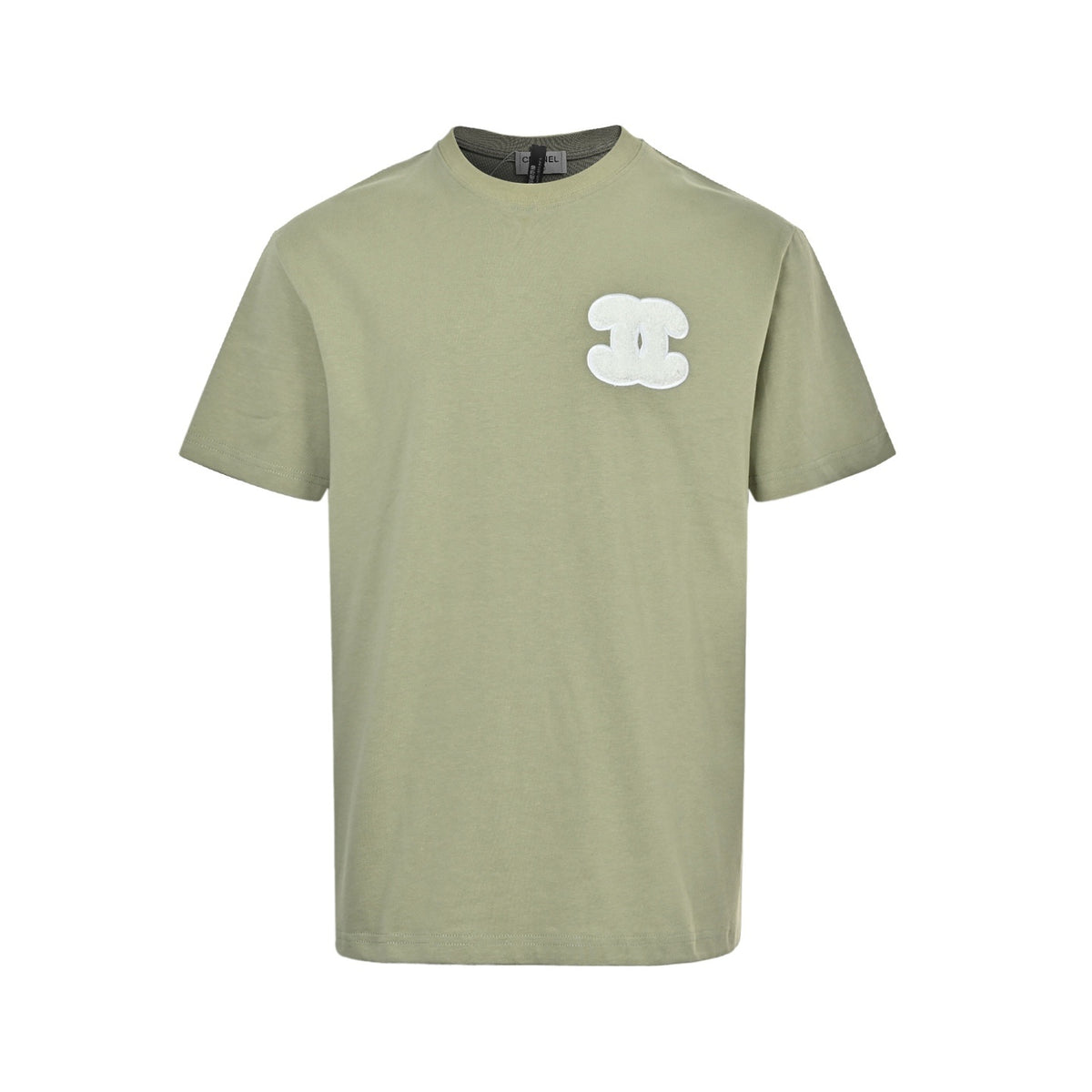 Chanel Xiaoxiang army green double CC large loog towel embroidered short sleeves