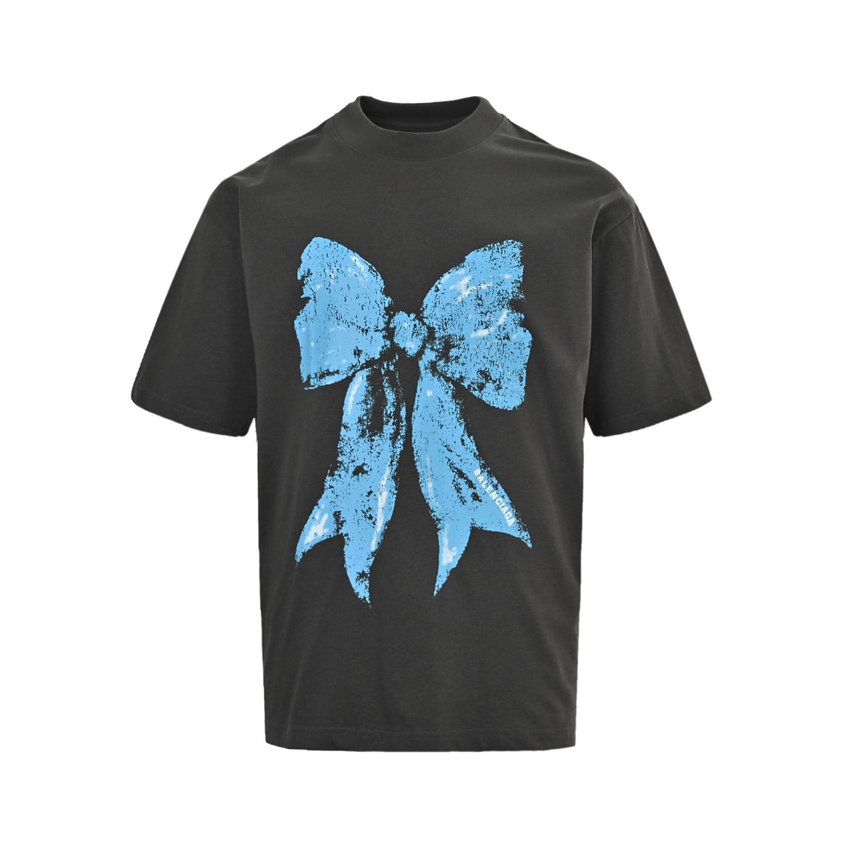 Balenciaga/Balanciaga 26ss bow printed short sleeves