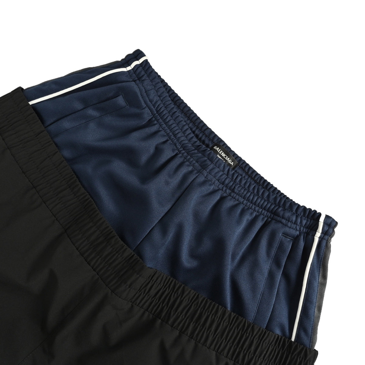 Balenciaga/Balanciaga double waist side five-stripe sports trousers