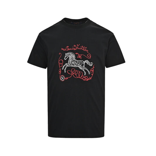 Louis Vuitton Year of the Horse Limited Edition Galloping Horse Embroidered Short Sleeves