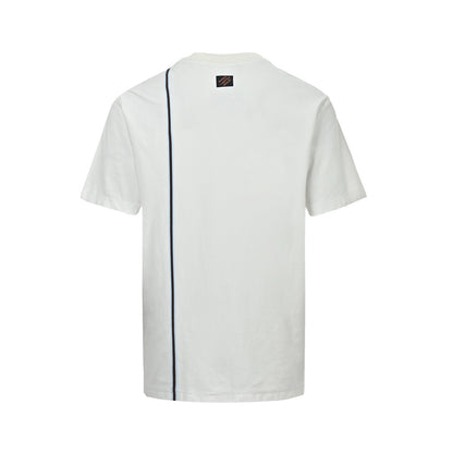 Louis Vuitton crown blue striped short sleeves