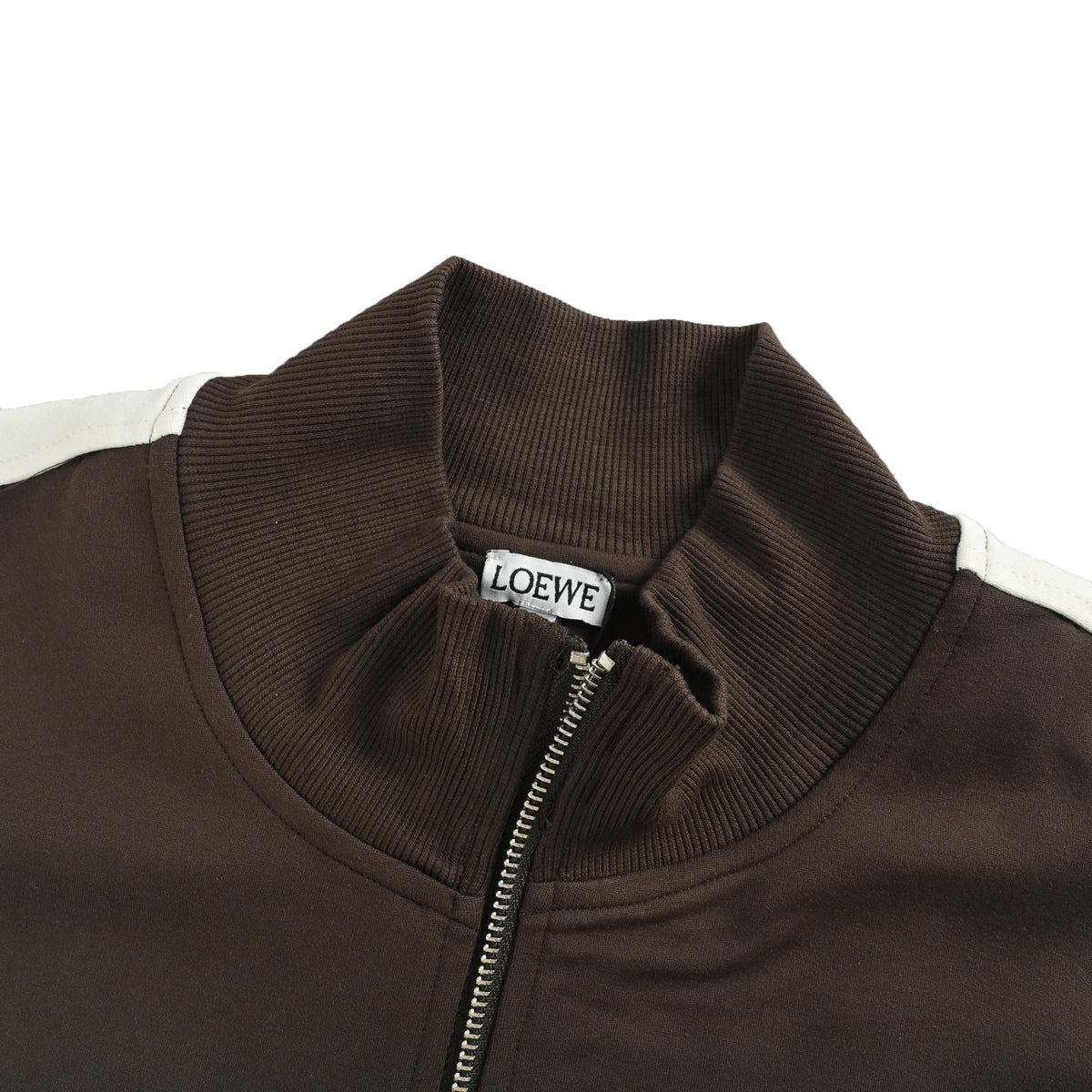 Loewe/Loewei color-blocked webbing logo embroidery suit zipper jacket