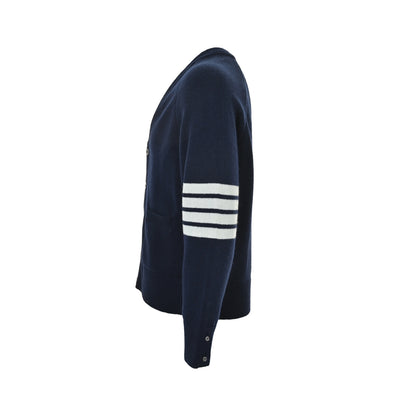 Thom Browne K35 four-bar wool cardigan jacket