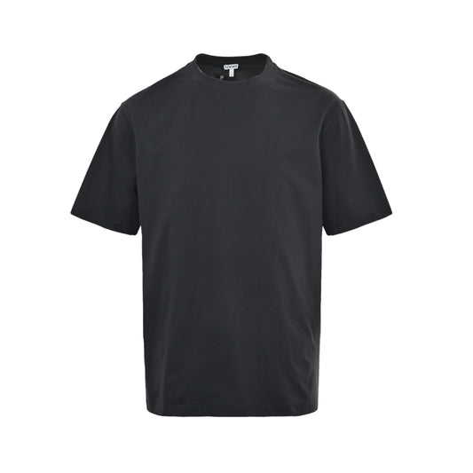 Loewe/Luo Yiwei solid color sleeves laser burnt short sleeves
