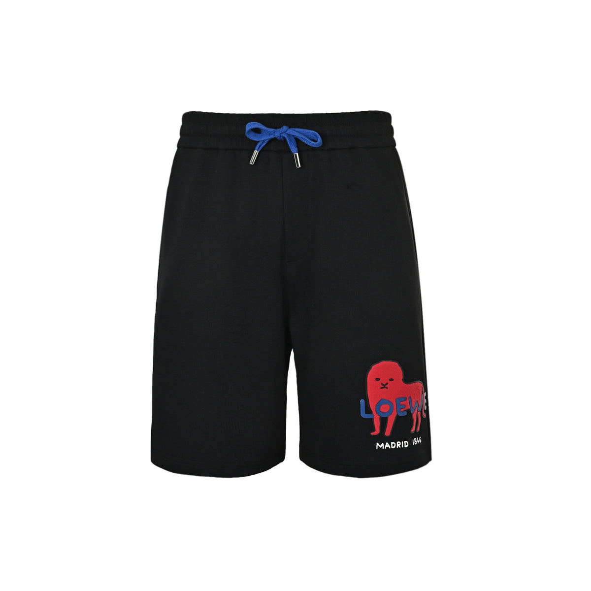 Loewe Anniversary limited edition lion flocked patch shorts