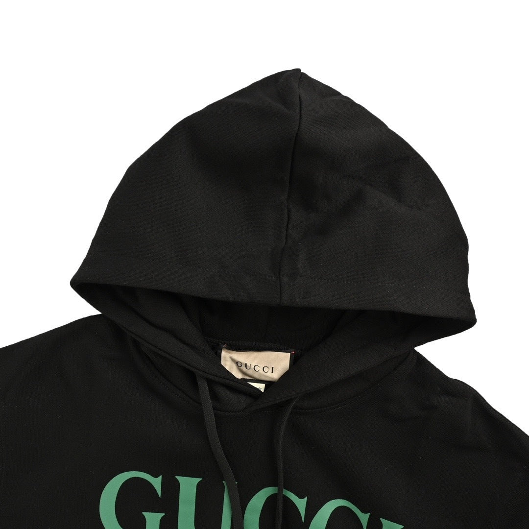 Gucci 24Fw lipstick print sleeves detachable hooded sweatshirt