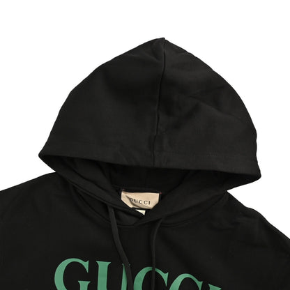 Gucci 24Fw lipstick print sleeves detachable hooded sweatshirt