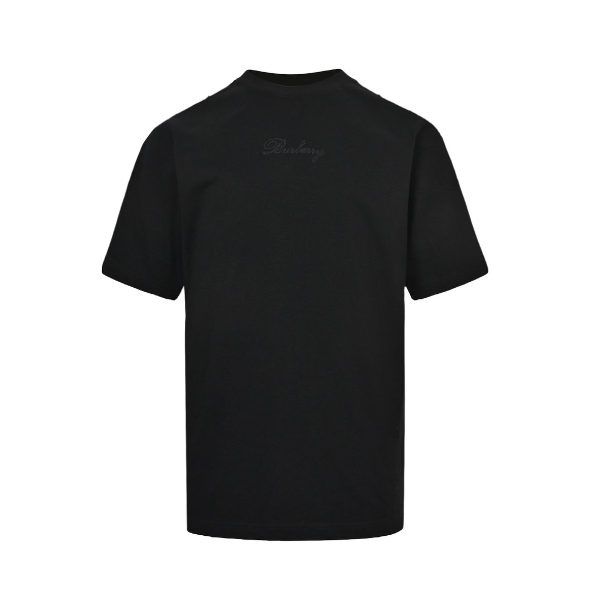 Burberry signature plaid letter embroidered short sleeves on the back