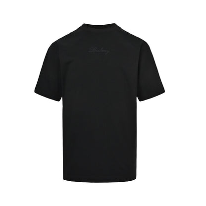 Burberry signature plaid letter embroidered short sleeves on the back