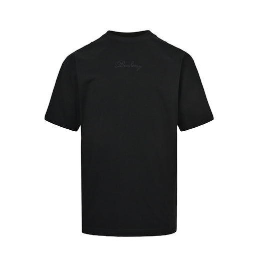Burberry signature plaid letter embroidered short sleeves on the back
