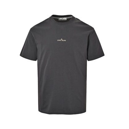 Stone Island 26ss fuzzy compass printed short sleeves on the back