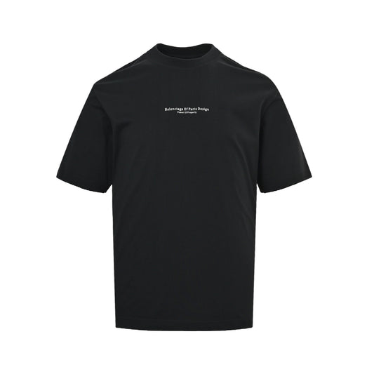 Balenciaga 26ss front and back letter print short sleeves
