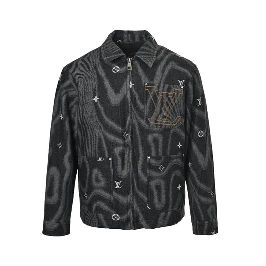 LouisVuitton/Louis Vuitton 25Fw chest pocket large LOGO lapel down jacket