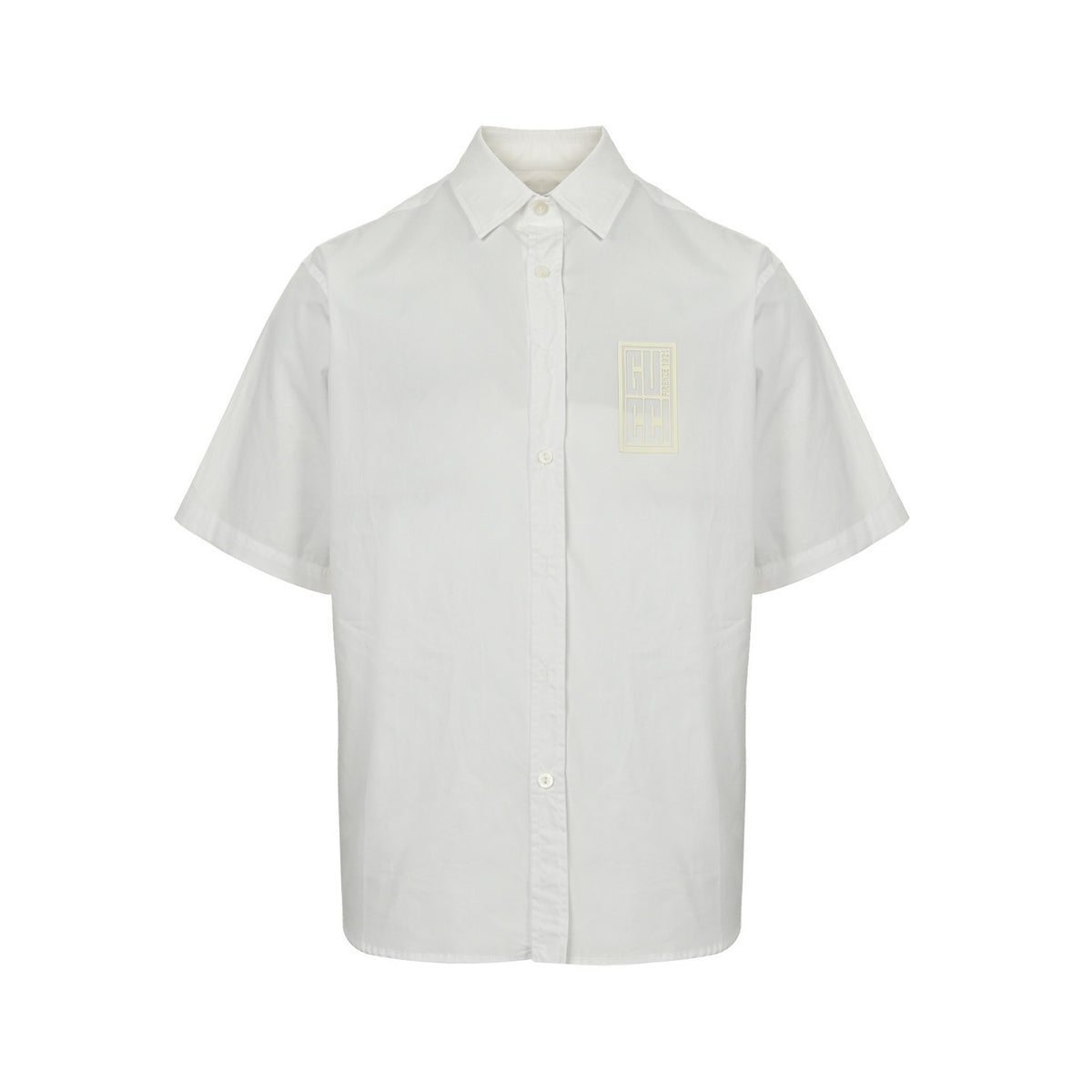 Gucci 24ss square frame G letter laminated short-sleeved shirt