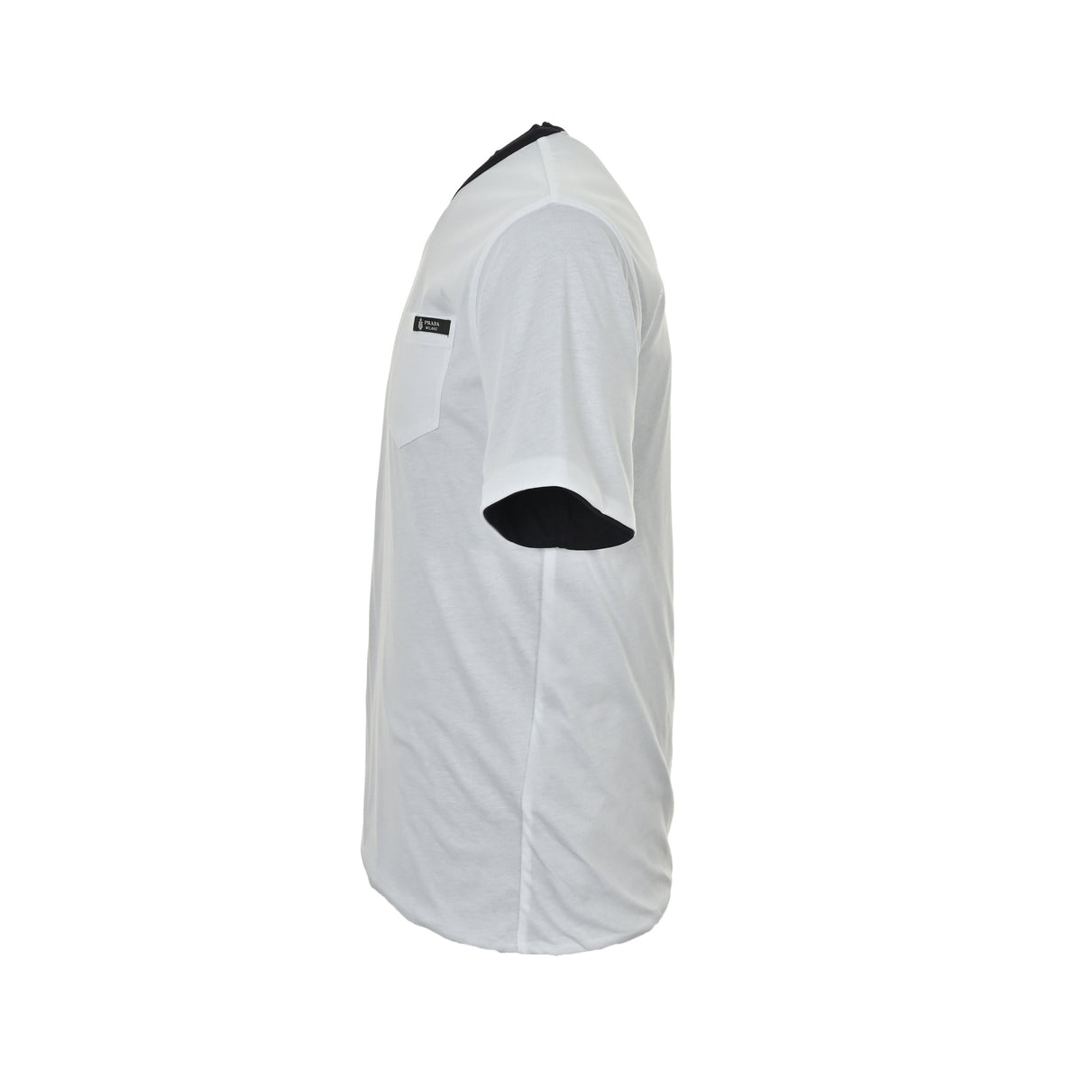 Prada pocket logo contrast double-sided short sleeves