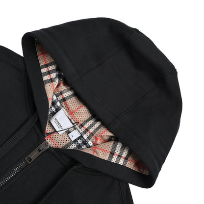 Burberry 21Fw silicone logo lining plaid hooded jacket