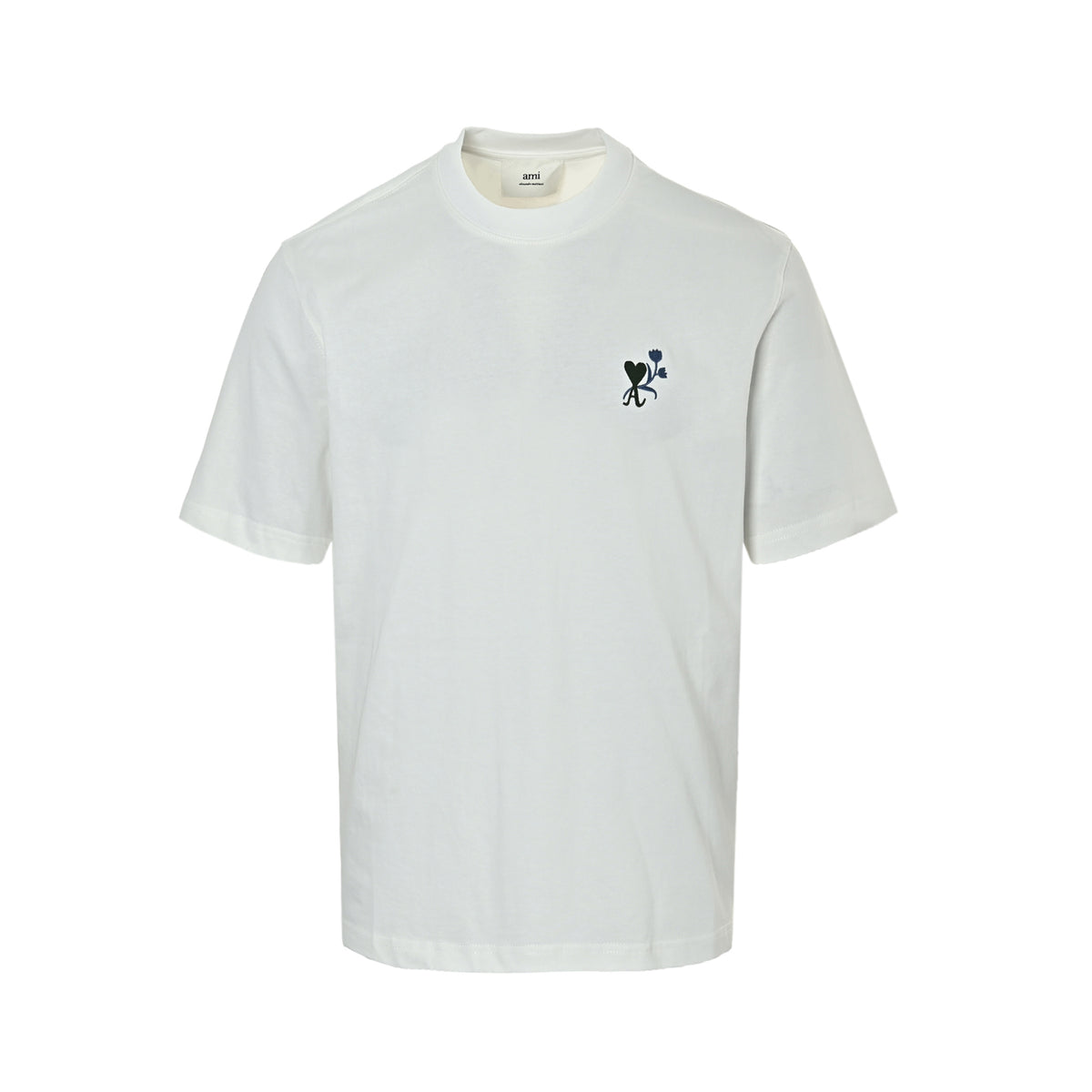Ami Paris tulip love embroidered short sleeves