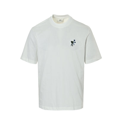 Ami Paris tulip love embroidered short sleeves