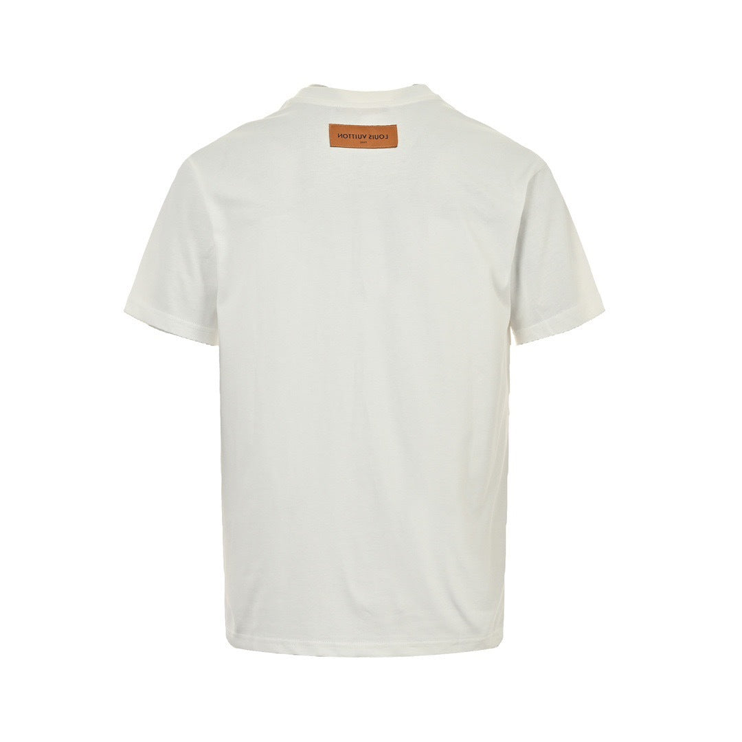 Louis Vuitton 24ss pocket presbyopic embossed short sleeves