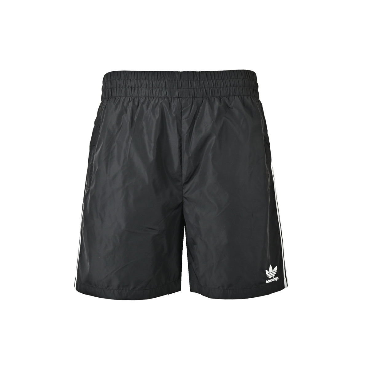 Balenciaga & Adidas co-branded clover embroidered web shorts