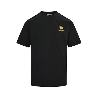Burberry 25ss chest gold label war horse embroidered short sleeves