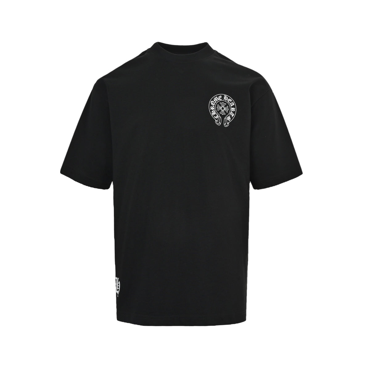 Chrome Hearts/Chrome Heart Horseshoe Back Print Short Sleeve
