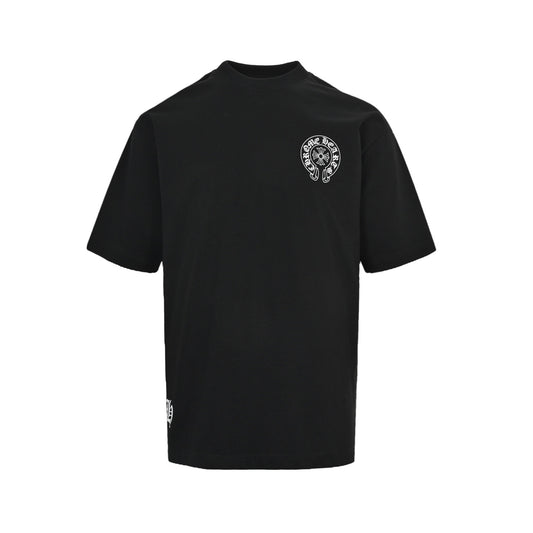 Chrome Hearts/Chrome Heart Horseshoe Back Print Short Sleeve