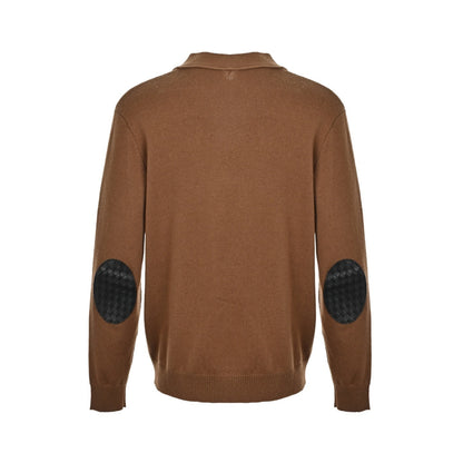 Bottega Veneta/BV woven leather cardigan sweater