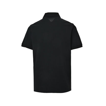 Prada 26ss shield badge logo Polo short sleeves