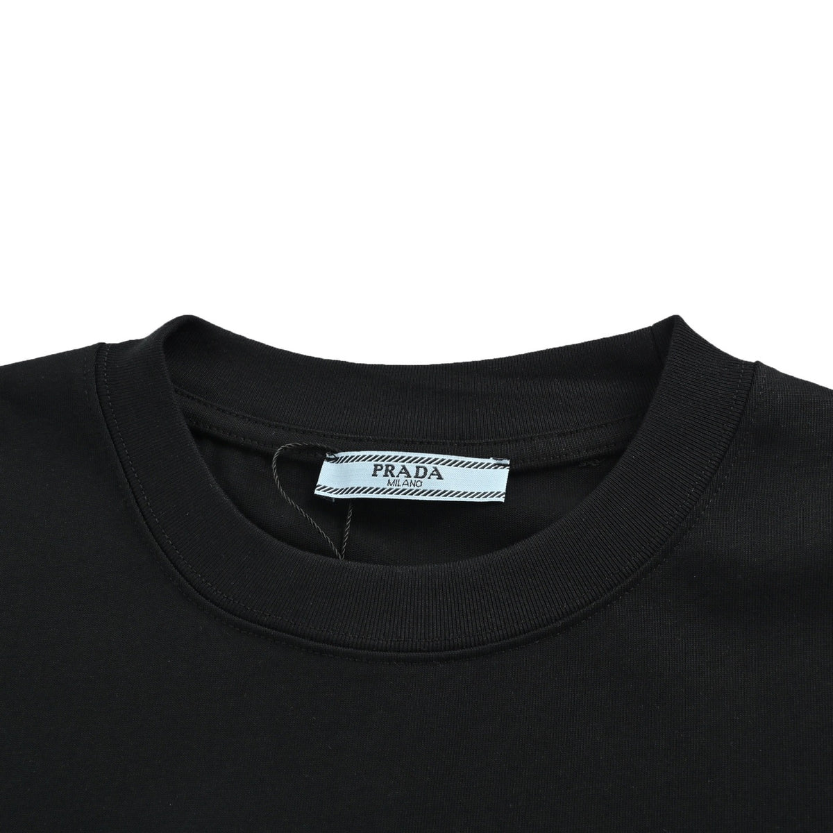 Prada 26ss inverted triangle inkjet printed logo short sleeves