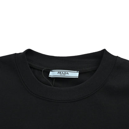 Prada 26ss inverted triangle inkjet printed logo short sleeves